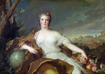 地球の要素としてのルイーズエリザベートドフランス。 1750-1
